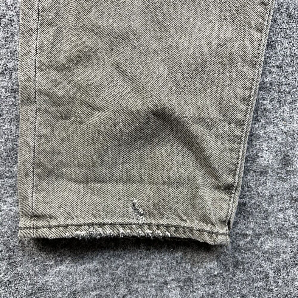 Levi’s 501 CT Jeans Men 32x28 Grey Distressed Custom Tapered - Picture 5 of 16